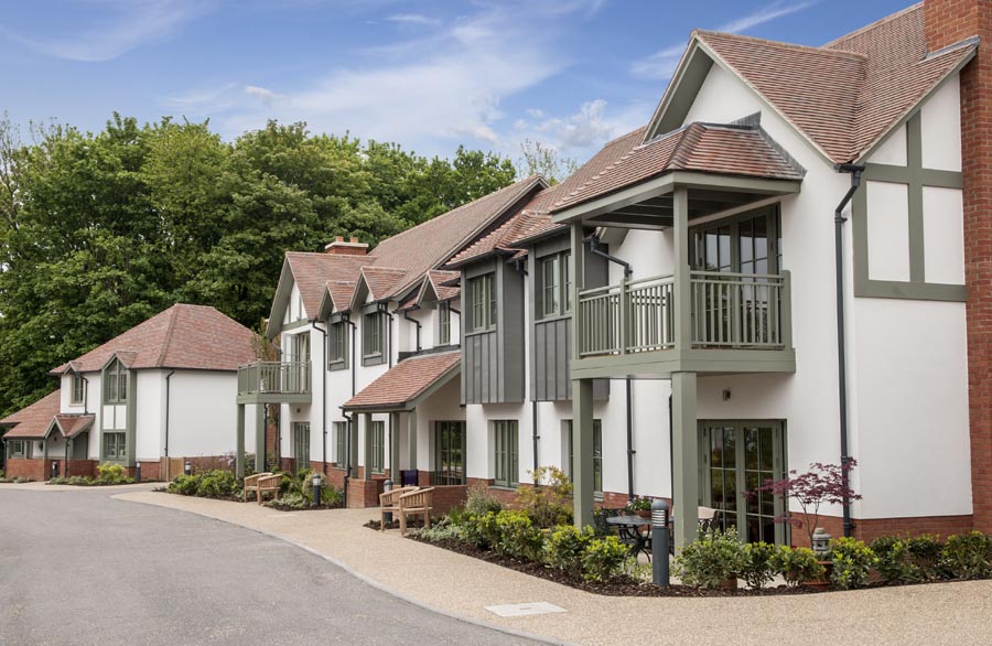 Country Brown tiles at Portland Court Chalfont Dene Audley luxury retirement village